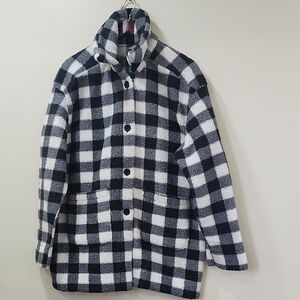 Lee Charcoal and Ivory Checkered Jacket